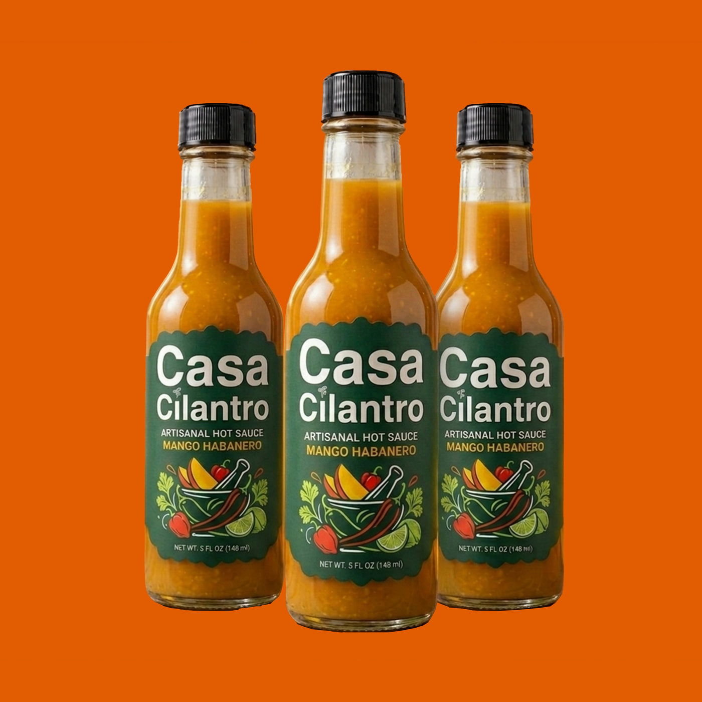 3-Pack CC's Mango Habanero Hot Sauce [PREORDER]