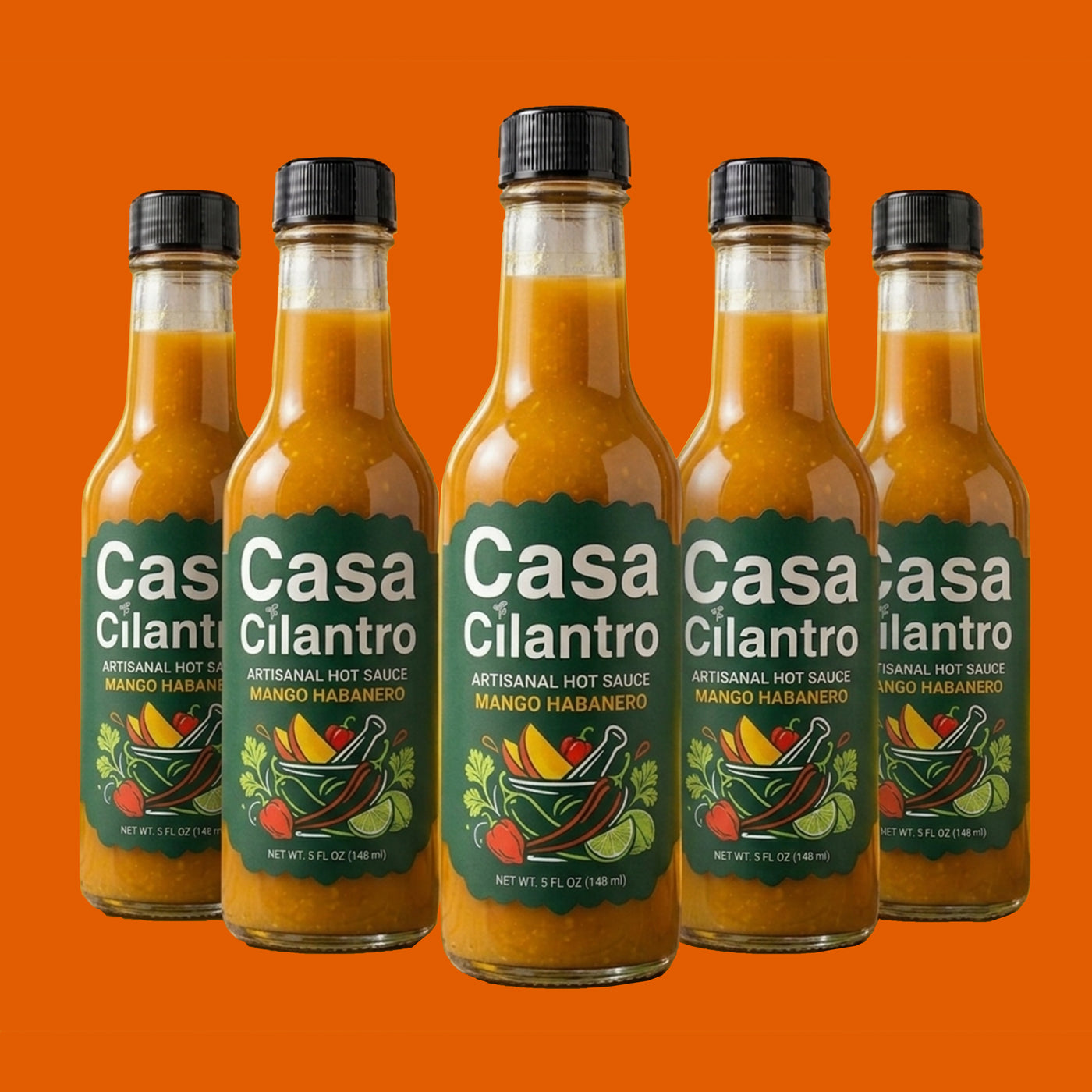 5-Pack CC's Mango Habanero Hot Sauce [PREORDER]